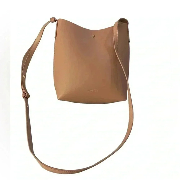 Handbags - Samara bucket bag adjustable strap vegan leather pink